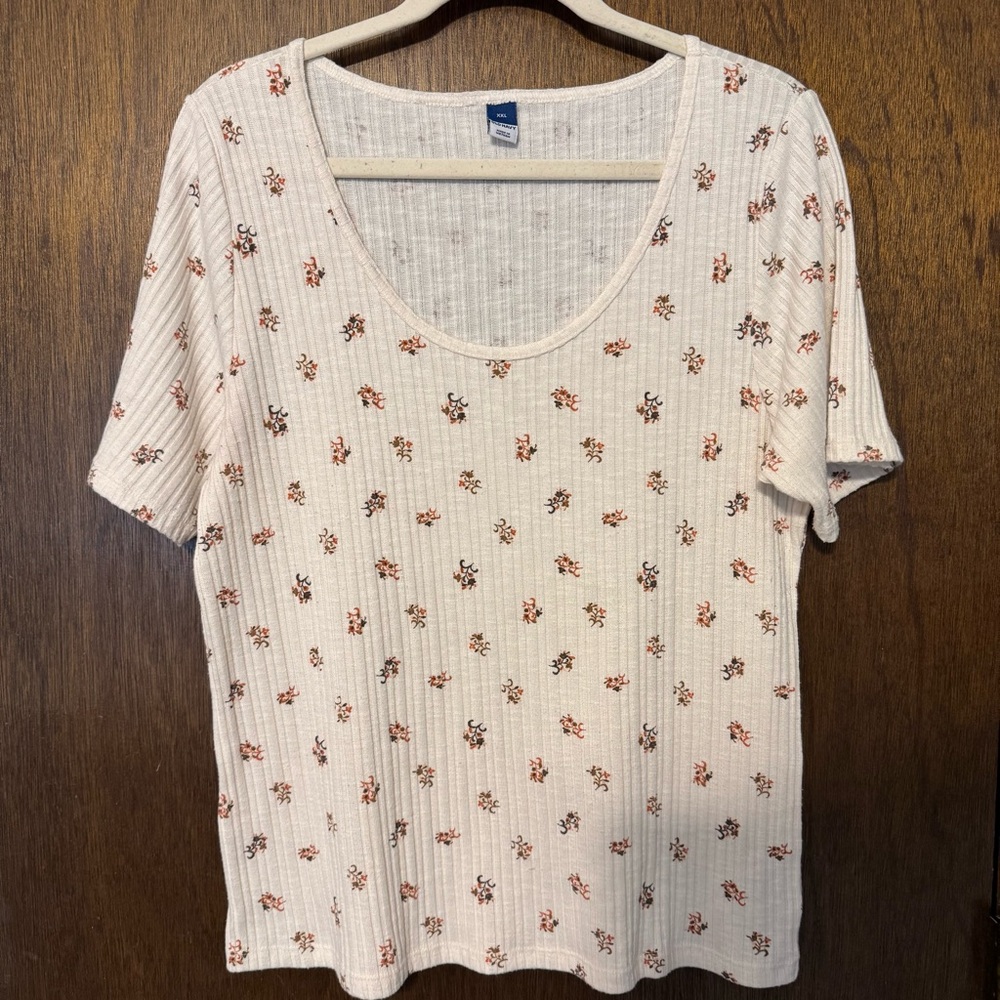 Fitted Elbow-Sleeve Rib-Knit T-Shirt